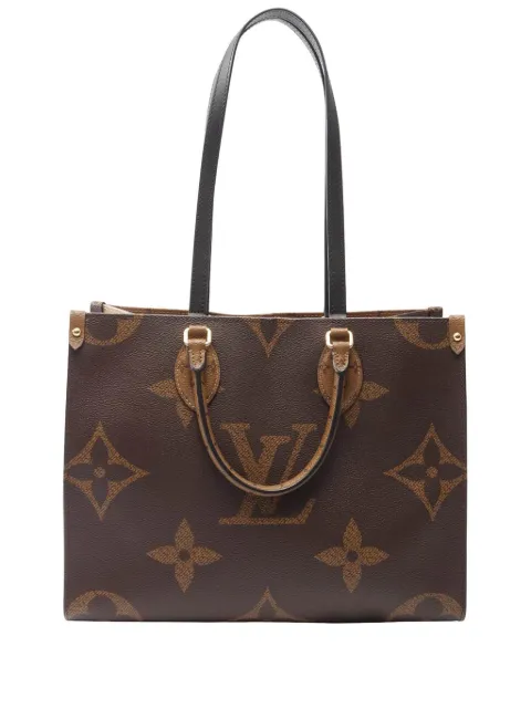 Louis Vuitton Pre-Owned 2020 Monogram Reverse Giant OnTheGo MM satchel Brown DZCX01N1AWXZJGW1