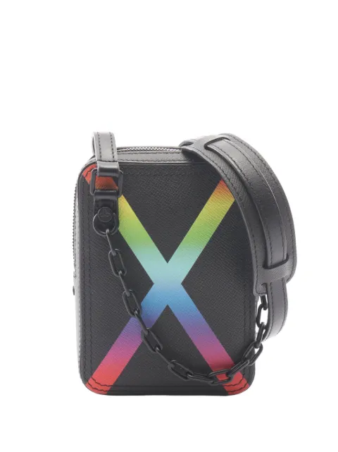 Louis Vuitton Pre-Owned 2019 Taiga Rainbow Danube crossbody bag Black I0FHOAC15SY4Z31A