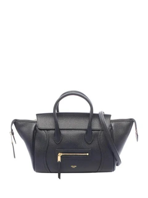 Celine Pre-Owned 2010-2026 Small Calfskin Little Luggage Top Handle Bag satchel Black QSVPVLVUCV6C4MUR