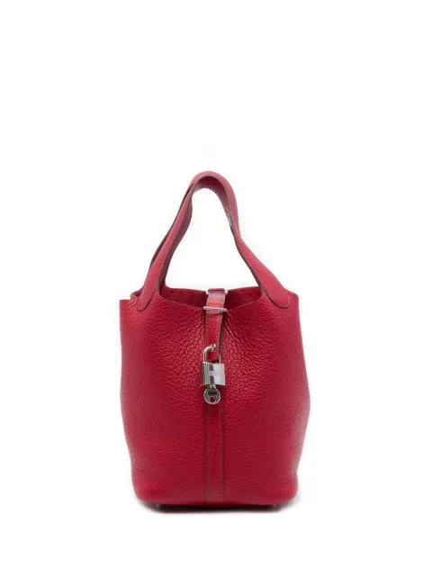 Hermès Pre-Owned 2009 Clemence Picotin Lock 18 handbag Red TCNA03UQ4C76E10S