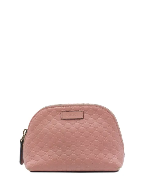 Gucci Pre-Owned 2000-2015 Microguccissima Cosmetic pouch Pink FBLIW49KZCJ33P0Z