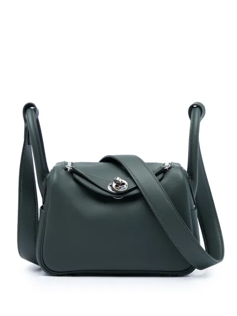 Hermès Pre-Owned 2025 Mini Clemence Lindy 20 satchel Green EZF3YLSOYIUKOOTC