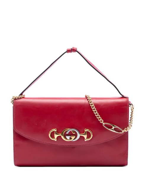 Gucci Pre-Owned 2016-2026 Small Leather Zumi satchel Red B2V5VQRMUQT80TGK