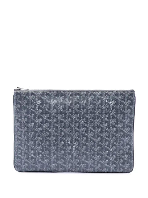 Goyard Pre-Owned 2018 Goyardine Senat MM clutch bag Grey 30YQV84HMMFQ7REJ