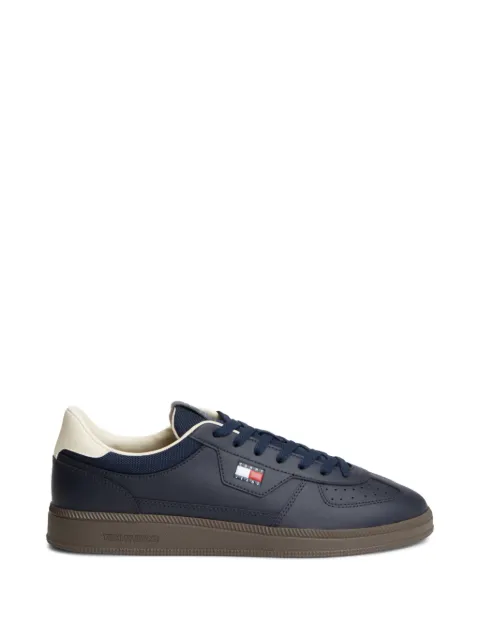 Tommy Hilfiger Greenwich perforated logo-patch sneakers Blue EM0EM01762