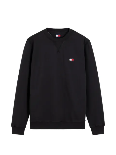 Tommy Hilfiger logo-patch sweater Black DM0DM23607