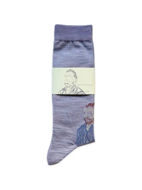 Kota Gushiken A Touch of Van Gogh socks Purple KGSS26K15