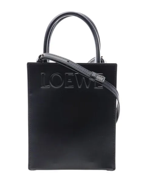 Loewe Pre-Owned 2023-2026 Leather Standard A5 Tote satchel Black 9M5S9I613F8Y3RW8
