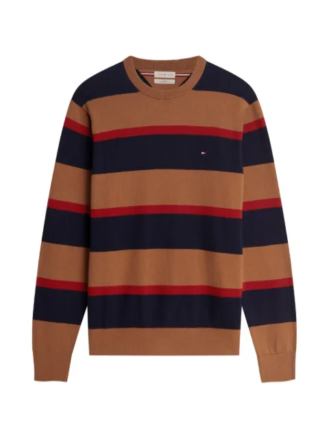 Tommy Hilfiger striped crew-neck sweater Blue MW0MW28046