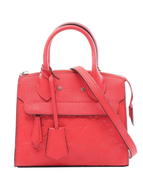 Louis Vuitton Pre-Owned 2016 Monogram Empreinte Mini Pont Neuf satchel Red 7E88BCWAQ7FZ79WM