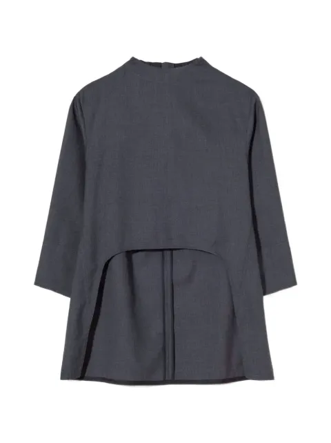 Plan C asymmetric tunic top Grey CMCAG57K01TW055