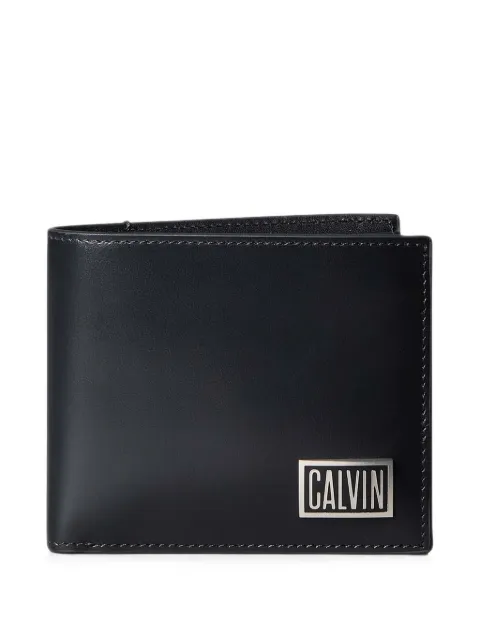 Calvin Klein logo-plaque bi-fold wallet Black LV04D1268GUB1