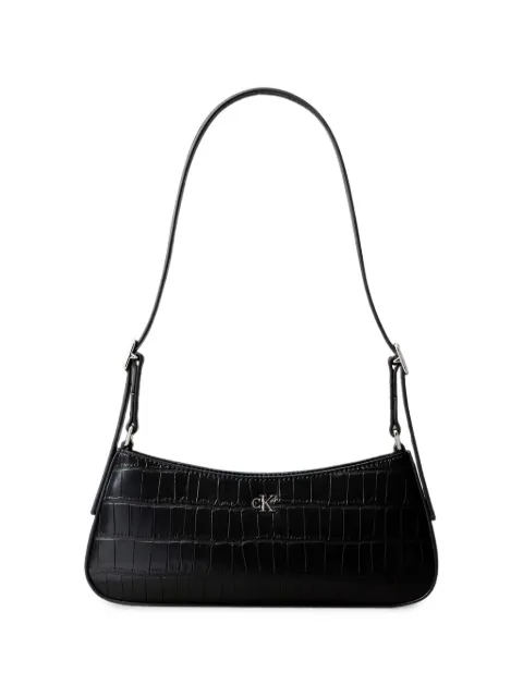 Calvin Klein Monogram croc-effect shoulder bag Black LV04F3906GUB1