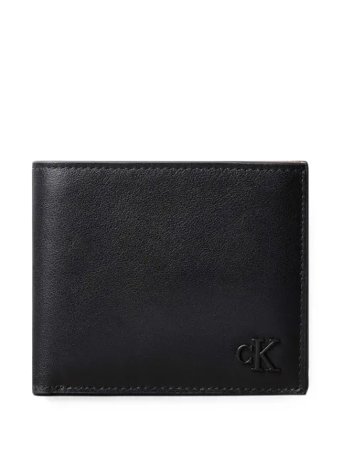 Calvin Klein logo-embossed bi-fold wallet Black LV04D1365GUB1