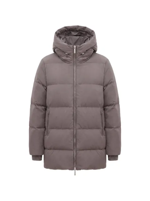 Moorer quilted hooded jacket Brown MODPI100059OS