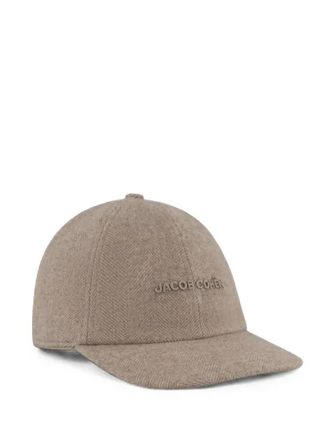 Jacob Cohën herringbone-weave baseball cap Brown A0070001T038BRW09