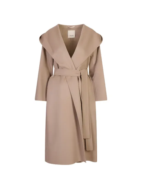 'S Max Mara Romolo belted hooded coat Neutrals 2629016123600