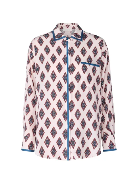 F.R.S For Restless Sleepers Aion geometric-print shirt White CA001039TE00910