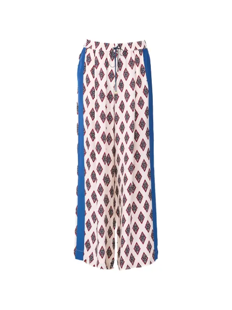 F.R.S For Restless Sleepers Asteria geometric-pattern trousers White PA000250TE00908