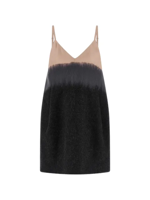 Tela gradient-effect virgin wool mini dress Black 01031810598Y001