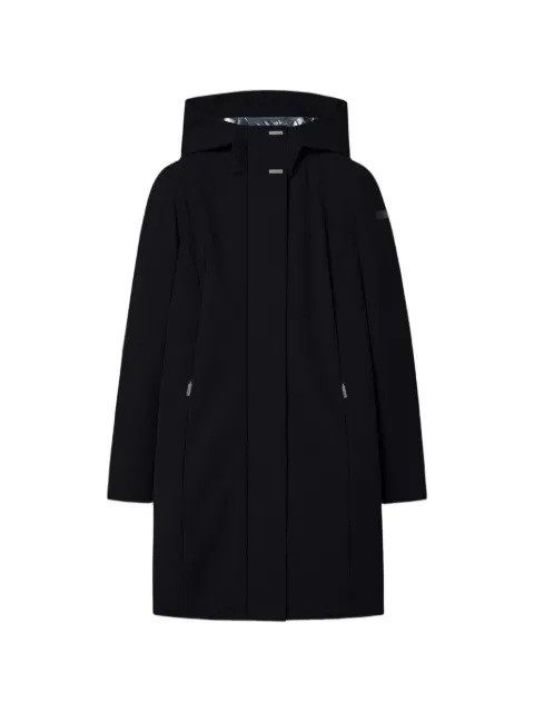 RRD hooded concealed-fastening coat Black W26502F10