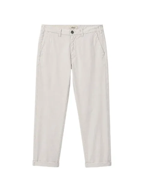 40 WEFT Lenny logo-patch trousers Grey LENNY2664W2496