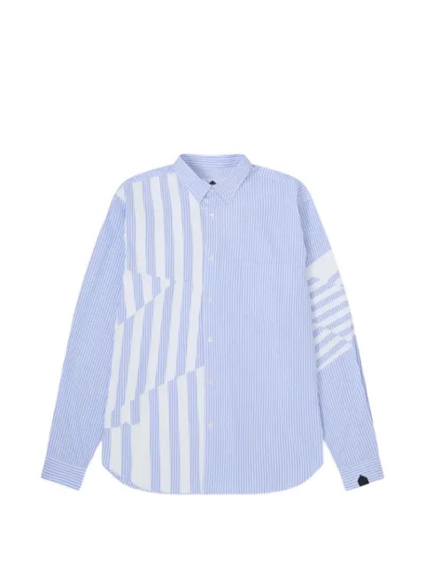 Dover Street Market x Kei Ninomiya patchwork striped shirt Blue DSM02B012