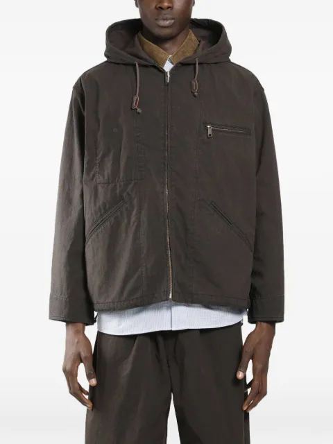 Comme des Garçons Homme cotton hooded jacket Brown HQJ0030512