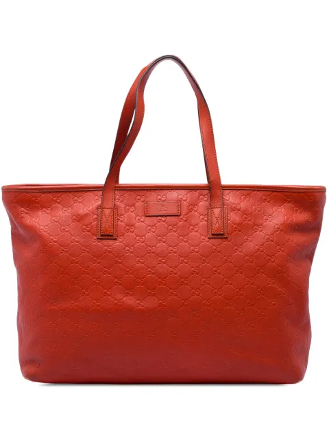 Gucci Pre-Owned 2016-2026 Large Guccissima tote bag Orange UVSC584N7XLCTJQ1