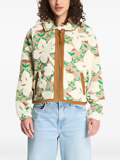 Napapijri T-Bloom floral-print fleece jacket Neutrals NP0A8B3HFZY1