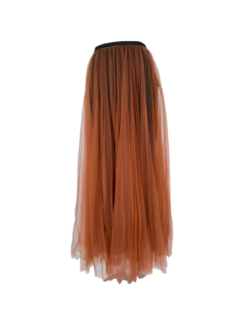 Marni Pre-Owned maxi tulle skirt Orange RFCPUGBCL779634W
