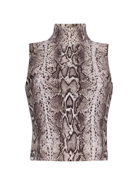 Cara Cara Dean animal-print top Neutrals 9372