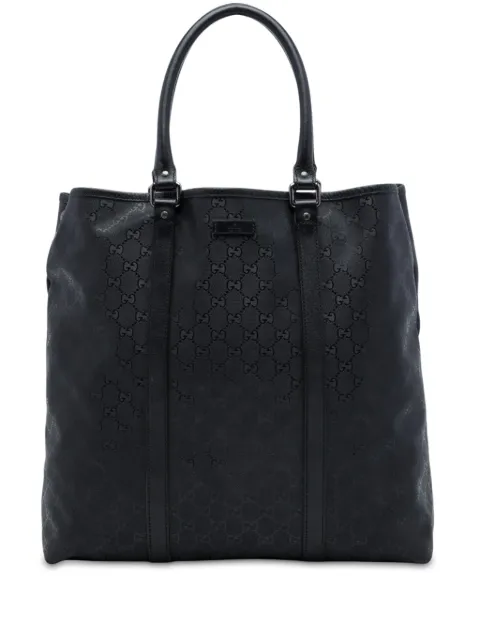 Gucci Pre-Owned 2016-2026 GG Imprime Joy Vertical tote bag Black Q2IIRSKH00T7BCMS