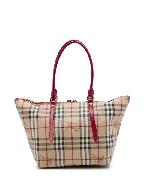 Burberry Pre-Owned 2012-2015 Small Haymarket Check Coated Canvas Salisbury tote bag Neutrals NFCMB88QDDDHF951