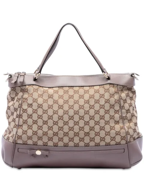 Gucci Pre-Owned 2016-2026 GG Canvas Mayfair satchel Neutrals UB5OAH4E4WSF8LLN