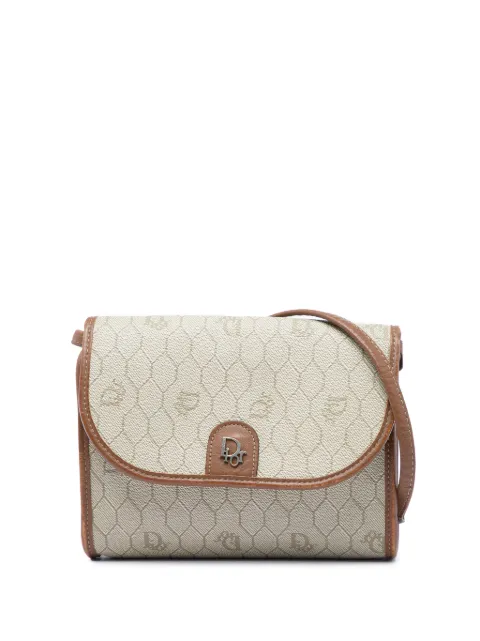 Christian Dior Pre-Owned 20th Century Honeycomb Coated Canvas crossbody bag Neutrals QH42PCP8QJR78ZDY
