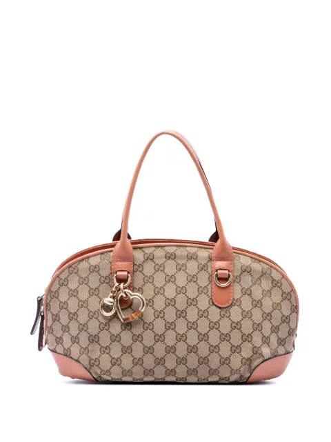 Gucci Pre-Owned 2016-2026 GG Canvas Heart Bit satchel Neutrals R2RT3J8SCZZOIF3F