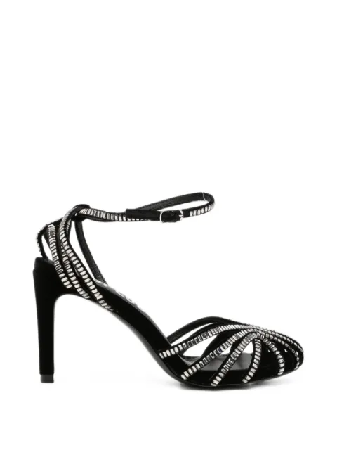 Bibi Lou crystal-embellished caged sandals Black 560Z70VK