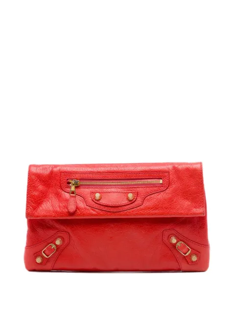 Balenciaga Pre-Owned 2013 Lambskin Motocross Giant 12 Envelope clutch bag Red K9M8AOIIWBLOAY8G
