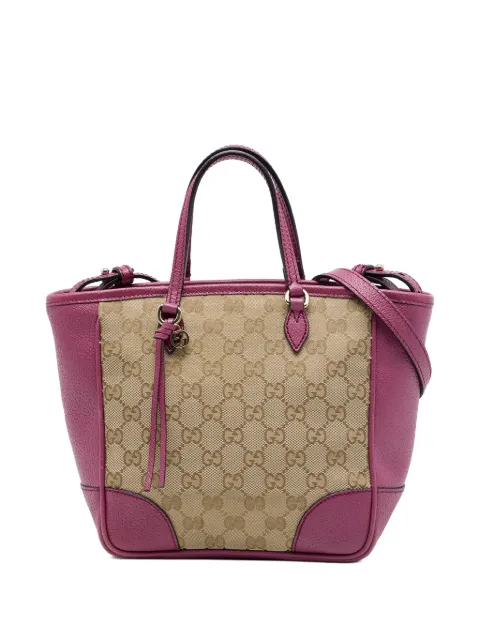 Gucci Pre-Owned 2016-2026 Small GG Canvas Bree satchel Neutrals HR2G3QRRNMDERKMW