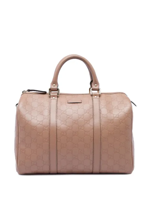 Gucci Pre-Owned 2016-2026 Medium Guccissima Joy boston bag Brown I24021JCE4GOPP78
