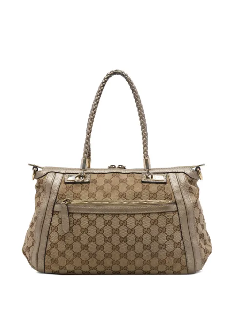 Gucci Pre-Owned 2016-2026 GG Canvas Bella satchel Neutrals AF0JQ1M5KGIDQUMF