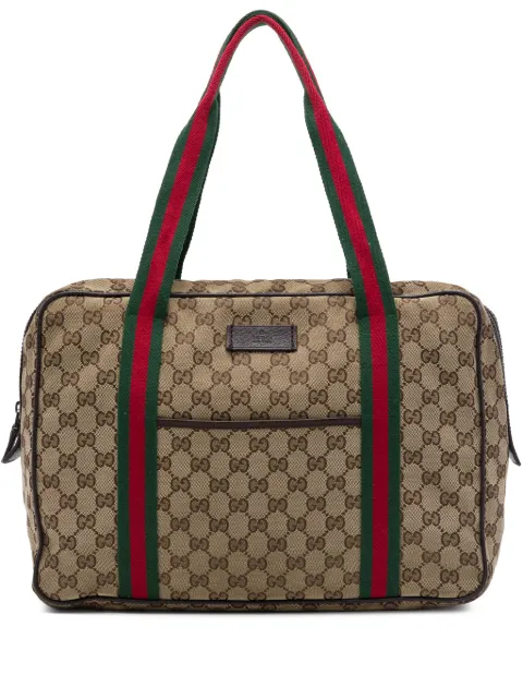 Gucci Pre-Owned 2016-2026 GG Canvas Web business bag Neutrals A0GUF4XEHS3JVCIZ