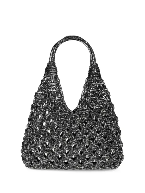 Hibourama Vannifique crystal-embellished clutch bag Black 26HIBVANNIFIQUE