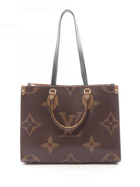 Louis Vuitton Pre-Owned 2021-2026 Monogram Reverse Giant OnTheGo MM satchel Brown G7YDCD5CSN8GKH31