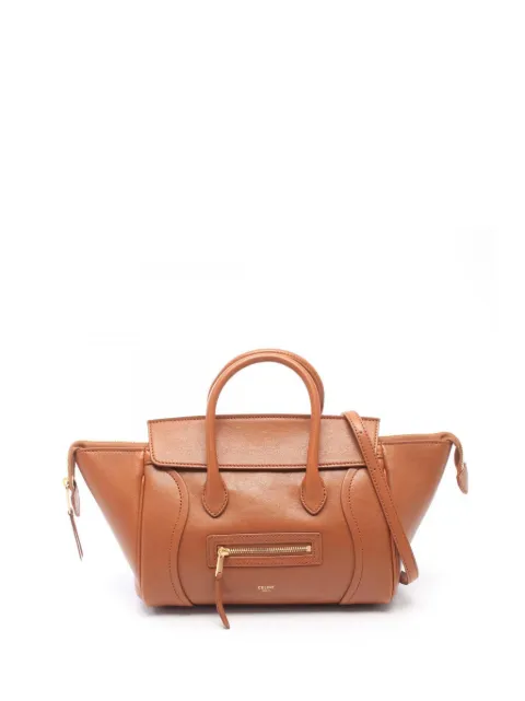 Celine Pre-Owned 2010-2026 Small Calfskin Little Luggage Top Handle Bag satchel Brown VQXNXA55YCHVBV0H