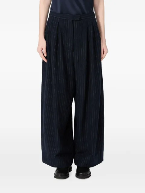 'S Max Mara pinstripe-pattern pleated trousers Blue 9136016306