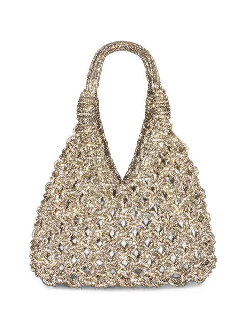 Hibourama Vannifique crystal-embellished tote bag Gold 26HIBVANNIFIQUE