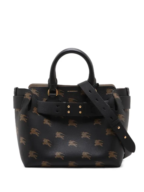 Burberry Pre-Owned 2015-2026 Small Grained Calfskin Embroidered Equestrian Knight Marais Belt Bag satchel Black ZEGW6MONRAUUWDSK