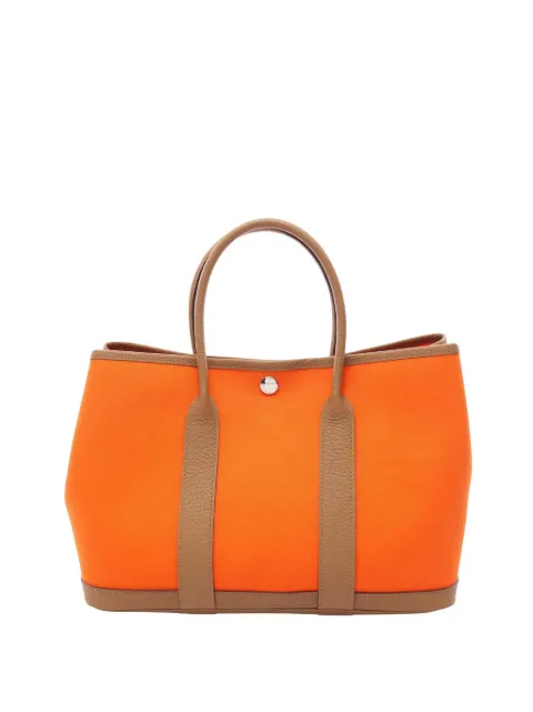 Hermès Pre-Owned 2023 Toile and Negonda Garden Party 30 tote bag Orange BM16PPO6PU4W5GGH
